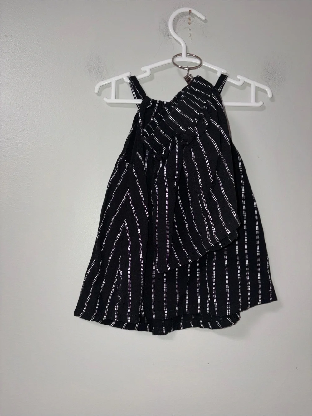 Old Navy Black White Striped Tank & Shorts Set Girls 2T
